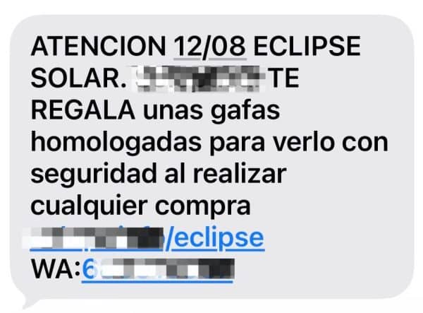 ejemplo comprar experiencias eclipse solar